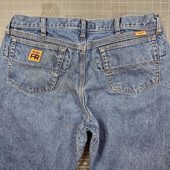 Wrangler Riggs FR Jeans Mens 38x30 Workwear Cowboy Bootcut Western Biker - Picture 7 of 16